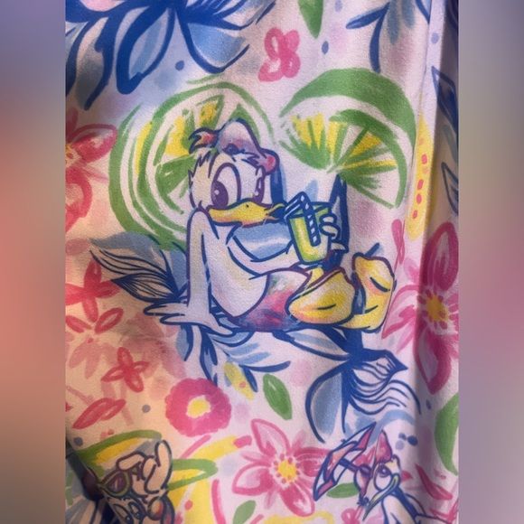 NEW Disney Mickey Minnie Donald Daisy Ruffle Dress Lilly Pullitzer* Sz L/XL🩷 - Picture 8 of 15